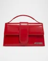 Jacquemus Schultertasche Le Grand Bambino Aus Lackleder In Red