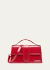Jacquemus Schultertasche Le Grand Bambino Aus Lackleder In Red