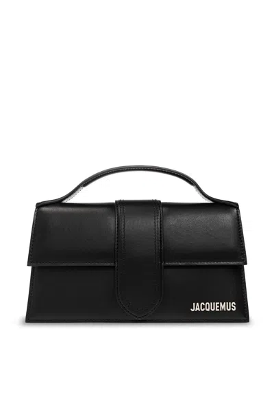 Jacquemus Le Grand Bambino Leather Handbag In Black
