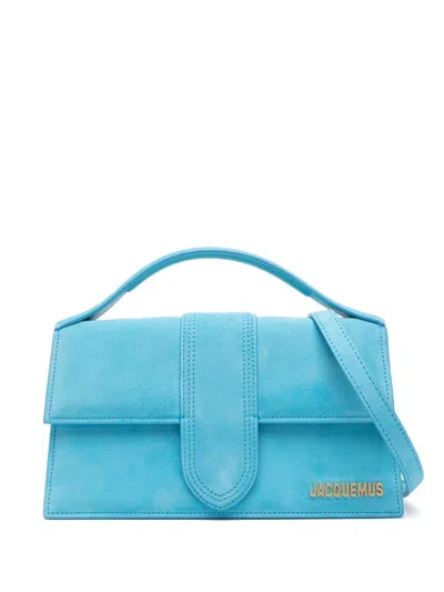 Jacquemus Le Grand Bambino Leather Handbag In Blue