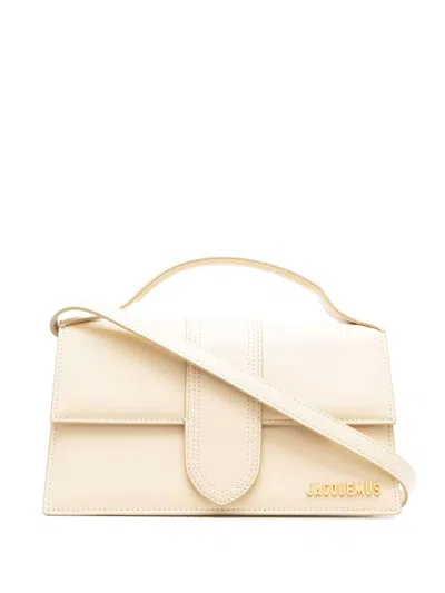 Jacquemus Le Grand Bambino Leather Handbag In Ivory