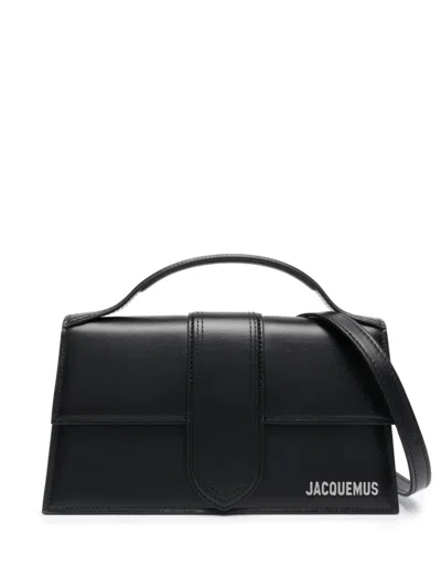 Jacquemus Le Grand Bambino Leather Handbag In Black
