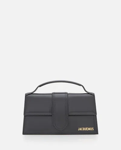 Jacquemus Le Grand Bambino Leather Shoulder Bag In Black