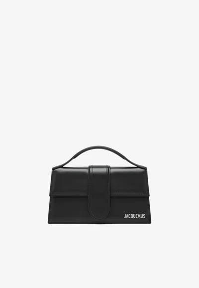 JACQUEMUS LE GRAND BAMBINO LEATHER SHOULDER BAG