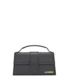 Jacquemus Le Grand Bambino Leather Shoulder Bag In Black