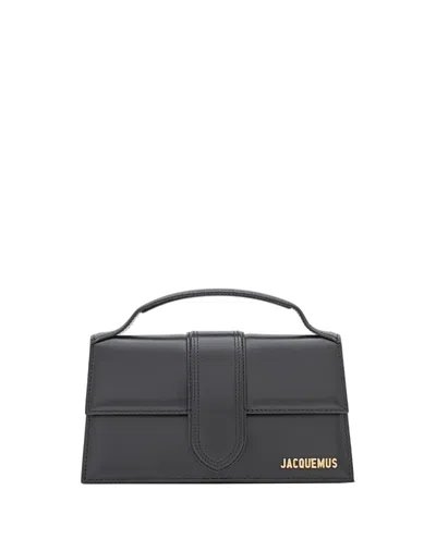 Jacquemus Le Grand Bambino Leather Shoulder Bag In Black