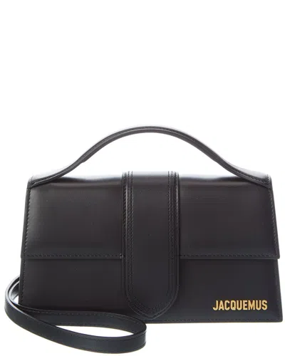 Jacquemus Le Grand Bambino Leather Shoulder Bag In Purple