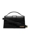 Jacquemus Le Bambino Small Leather Shoulder Bag In Black
