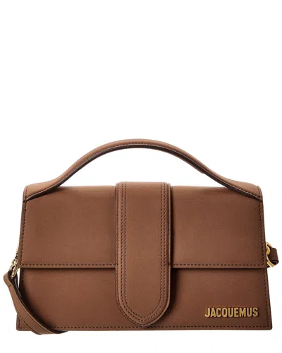 Jacquemus Le Grand Bambino Leather Shoulder Bag In Brown