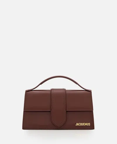Jacquemus Le Grand Bambino Leather Shoulder Bag In Brown