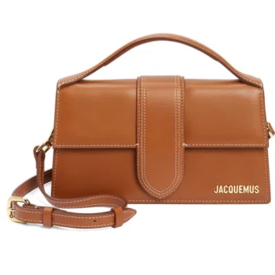 Jacquemus Le Grand Bambino Leather Shoulder Bag In Brown