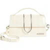 Jacquemus Le Grand Bambino Leather Shoulder Bag In Light Ivory 115