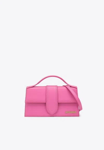 Jacquemus Le Grand Bambino Leather Shoulder Bag In Pink