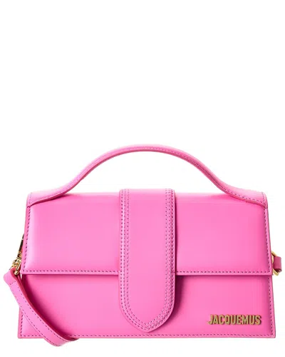 Jacquemus Le Grand Bambino Leather Shoulder Bag In Pink