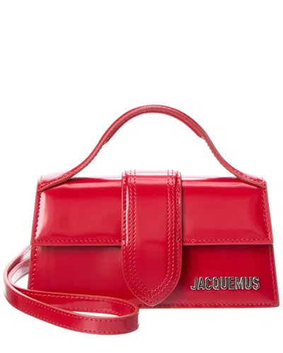 JACQUEMUS LE GRAND BAMBINO LEATHER SHOULDER BAG, RED