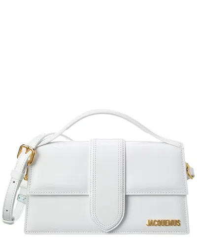 Jacquemus Le Grand Bambino Leather Shoulder Bag In White