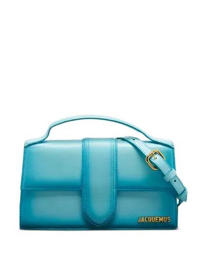 Pre-owned Jacquemus Le Grand Bambino Leather Tote Bag In Blue