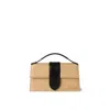 Jacquemus Le Grand Bambino Raffia Effect Shoulder Bag In Brown