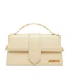 Jacquemus Le Bambino Mini Leather Shoulder Bag In Ivory