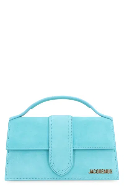 Jacquemus Le Grand Bambino Shoulder Bag In Clear Blue