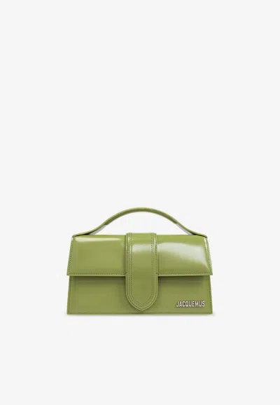 Jacquemus Le Grand Bambino Top Handle Bag In Green