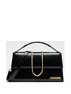Jacquemus Le Grand Bambino Leather Shoulder Bag In Black
