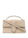 Jacquemus Large The Bambino Crossbody Bag With Magnetic Closure In Neutrals