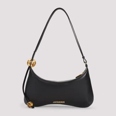 Jacquemus Le Grand Bisou Perle Handbag In Black