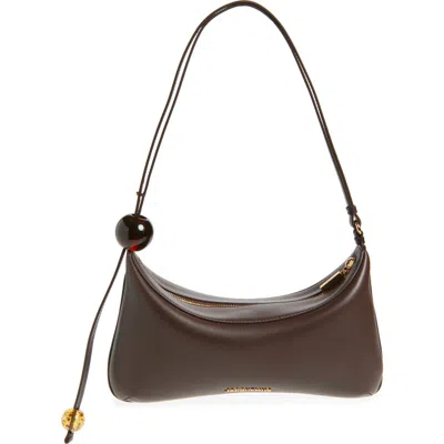 JACQUEMUS JACQUEMUS LE GRAND BISOU PERLE LEATHER SHOULDER BAG