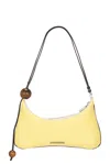 Jacquemus 'le Grand Bisou Perle' Yellow Shoulder Bag With Adjustable Shoulder Strap And Front Logo In Light Yellow