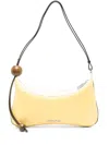 Jacquemus 'le Grand Bisou Perle' Yellow Shoulder Bag With Adjustable Shoulder Strap And Front Logo In Yellow