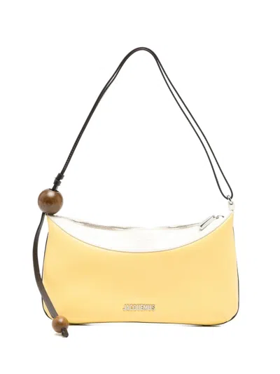 Pre-owned Jacquemus Le Grand Bisou Perle Shoulder Bag In Yellow