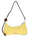 Jacquemus 'le Grand Bisou Perle' Yellow Shoulder Bag With Adjustable Shoulder Strap And Front Logo