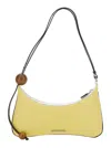 Jacquemus 'le Grand Bisou Perle' Yellow Shoulder Bag With Adjustable Shoulder Strap And Front Logo In Multicolor