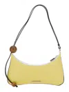 Jacquemus 'le Grand Bisou Perle' Yellow Shoulder Bag With Adjustable Shoulder Strap And Front Logo
