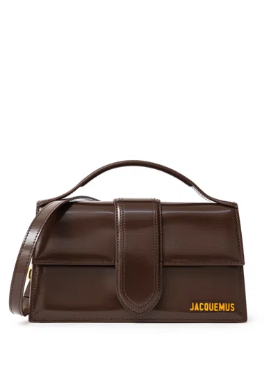 Jacquemus Le Grand Child Handbag In Brown Leather  In Marrone