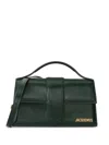 Jacquemus Le Grand Child Handbag In Green Leather  In Verde