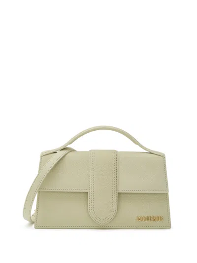 Jacquemus Le Grand Child Leather Shoulder Bag Martellata Yellow Paglia