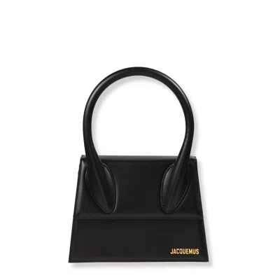 Jacquemus Bolso Mano Le Chiquito Moyen Negro Conv In Black