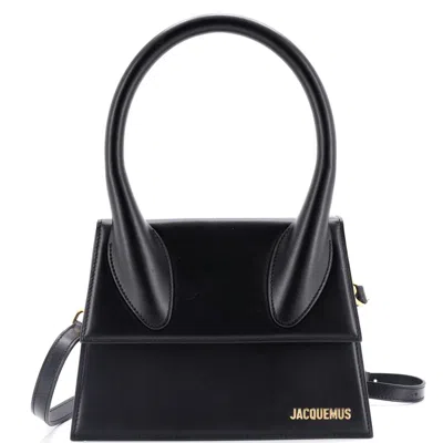Jacquemus Le Grand Chiquito Bag Leather Large In Black