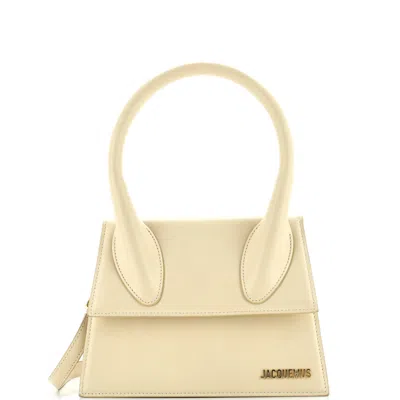 Jacquemus Le Grand Chiquito Bag Leather Large In Neutral