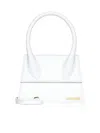 Jacquemus Women Le Grand Chiquito Leather Handbag In White