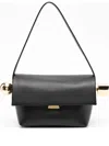 Jacquemus 'le Rond Carre' Black Shoulder Bag With Shoulder Strap