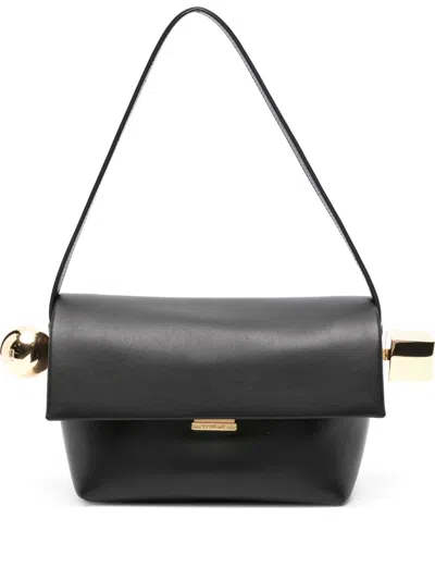 Jacquemus Le Grand Rond Carré Shoulder Bag In Black