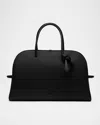 Jacquemus Le Grand Turismo Leather Top-handle Bowling Bag In Black
