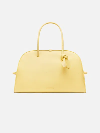 Pre-owned Jacquemus Le Grand Turismo Leather Yellow Leather Shoulder Bag Bag ()