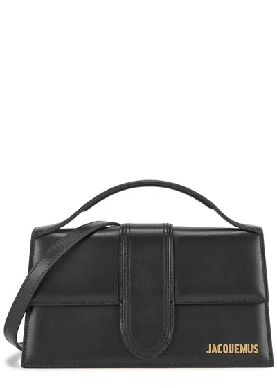 Jacquemus Le Grande Bambino Black Leather Top Handle Bag, Bag, Black