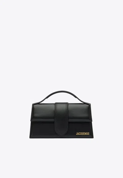 Jacquemus Le Grande Bambino Leather Shoulder Bag In Black
