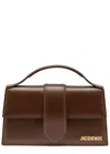 Jacquemus Le Grande Bambino Leather Top Handle Bag In Brown