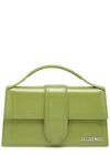 Jacquemus Le Grande Bambino Leather Top Handle Bag In Green